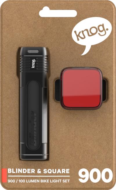 Knog Lichtset Blinder 900 & Blinder Square schwarz  Produktbild 2