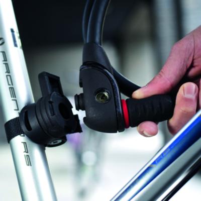 Abus Panzerkabelschloss Phantom 8960/110 mit Halter TexFL schwarz  Produktbild 1