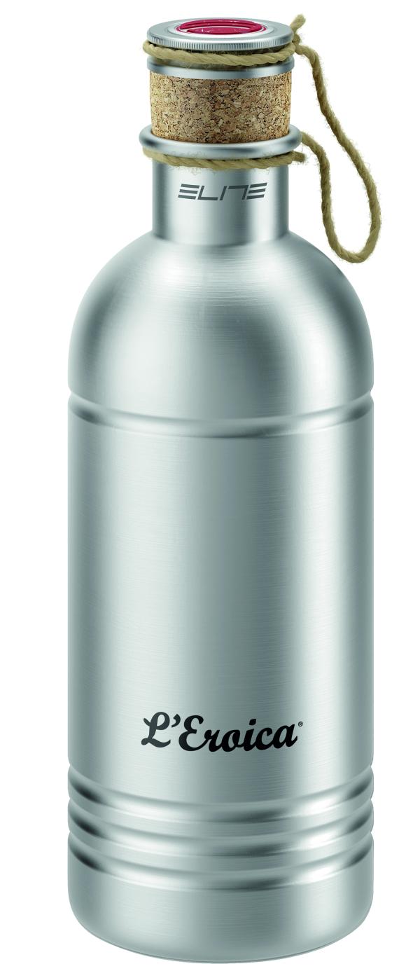 Elite Bidon Eroica Alu 600 ml silber 