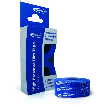Schwalbe Felgenband Textil 15 mm x 2 m paar blau  Produktbild 1