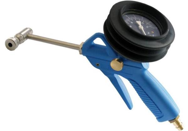 Pneuf&uuml;llpistole mit Manometer 0-10 bar 