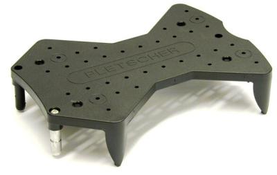 Pletscher Korb Standard Gep&auml;cktr&auml;ger fein mit 3-Punkte Adapter schwarz  Produktbild 1