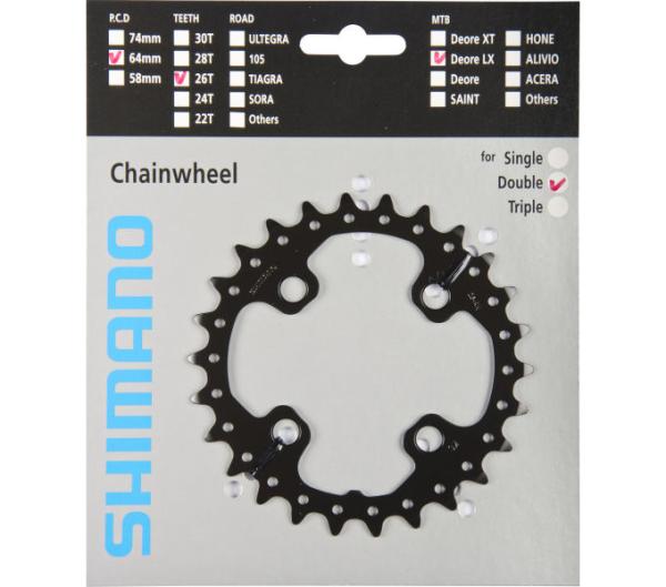 Shimano Kettenblatt SLX FC-M675 26 Z&auml;hne AK 