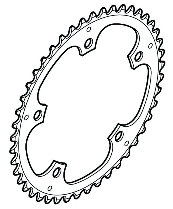 Shimano Kettenblatt ALFINE FC-S501 45 Z&auml;hne schwarz 