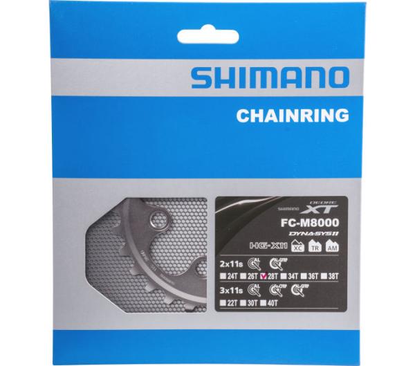 Shimano Kettenblatt XT FC-M8000 28 Z&auml;hne BD 