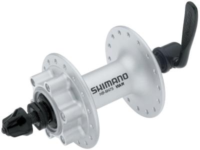 Shimano Vorderradnabe DEORE HB-M475 100 mm 36-Loch QR 6-Loch silber  Produktbild 1