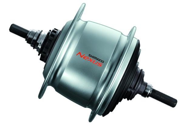 Shimano Getriebenabe NEXUS SG-C6001 8-Gang 36-Loch Rollenbremsen 132 mm silber 