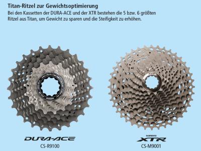 Shimano Kassette XTR CS-M9001 11-Gang 11-40 Z&auml;hne  Produktbild 1