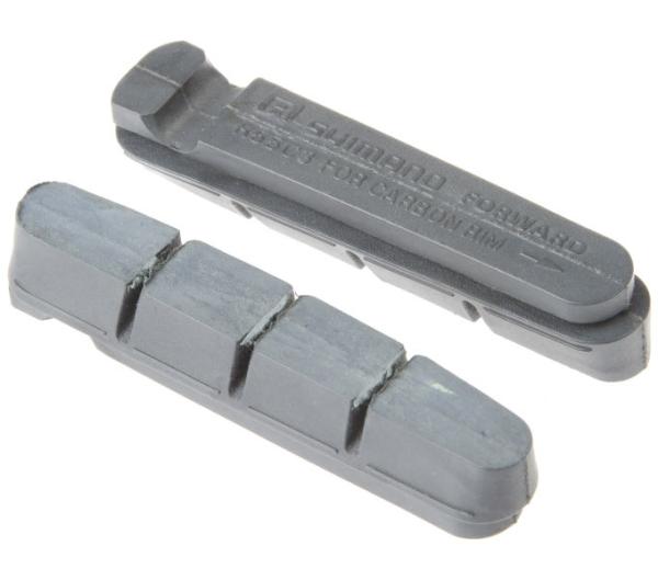 Shimano Bremsgummi R55C3 f&uuml;r Carbonfelgen mit Befestigungsschraube Paar 