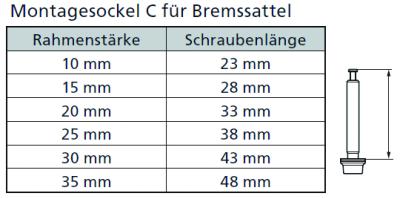 Shimano BRM FM Befestigungsschraube C 15 mm Rahmen (28mm)  Produktbild 1