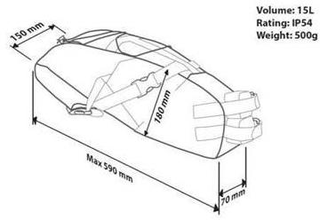 PRO Satteltasche Gravel 15l grau  Produktbild 3